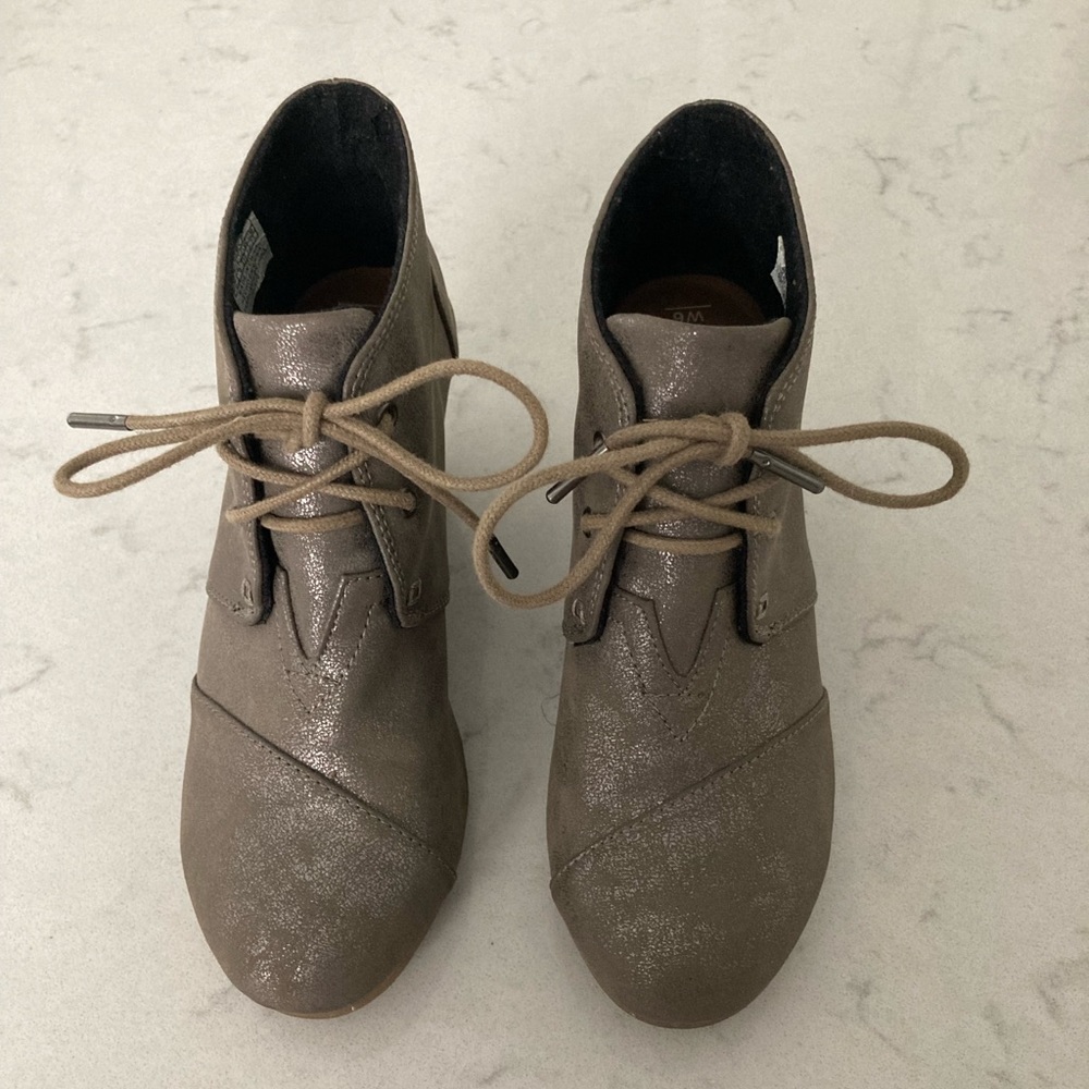 TOMS Dessert Wedge Bootie